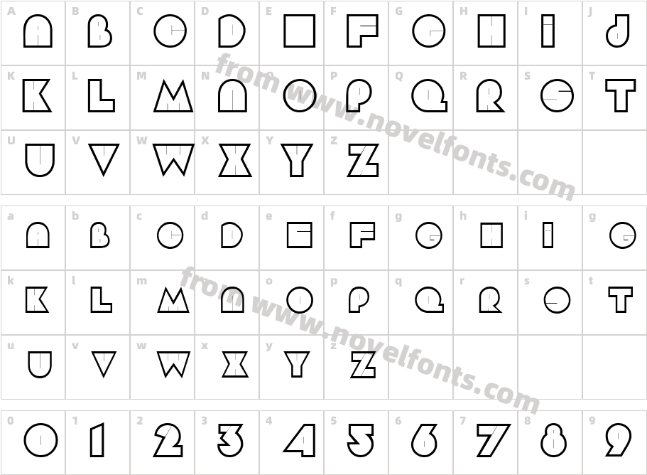 Argot Display CapsS SiCharacter Map