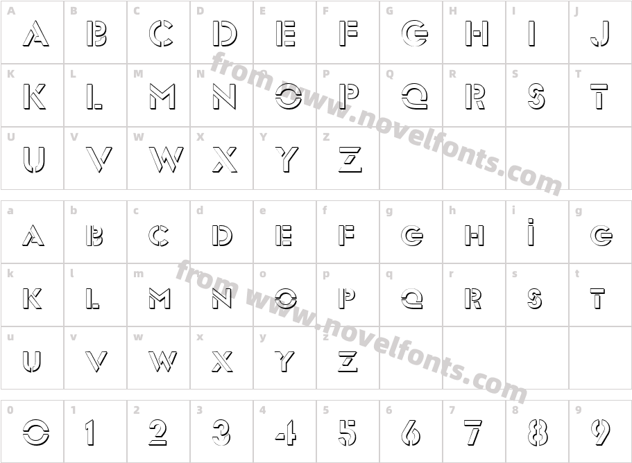 Army OutlineCharacter Map