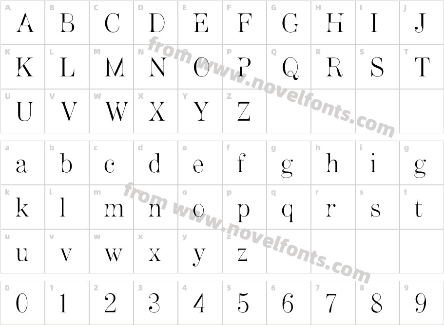 Artefact Light RegularCharacter Map