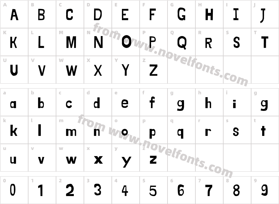 JingleberryCharacter Map