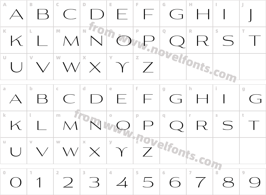 Aviano Contrast Regular 2Character Map