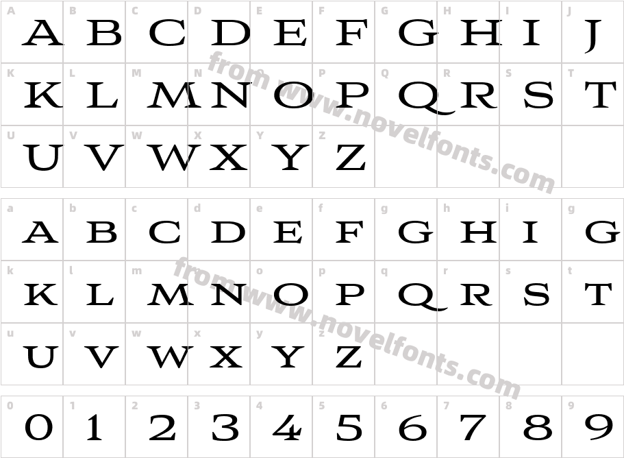Aviano Wedge BoCharacter Map