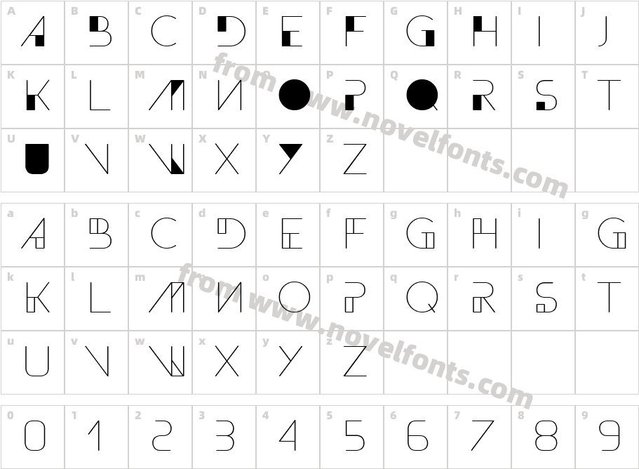 BLOZENDCharacter Map