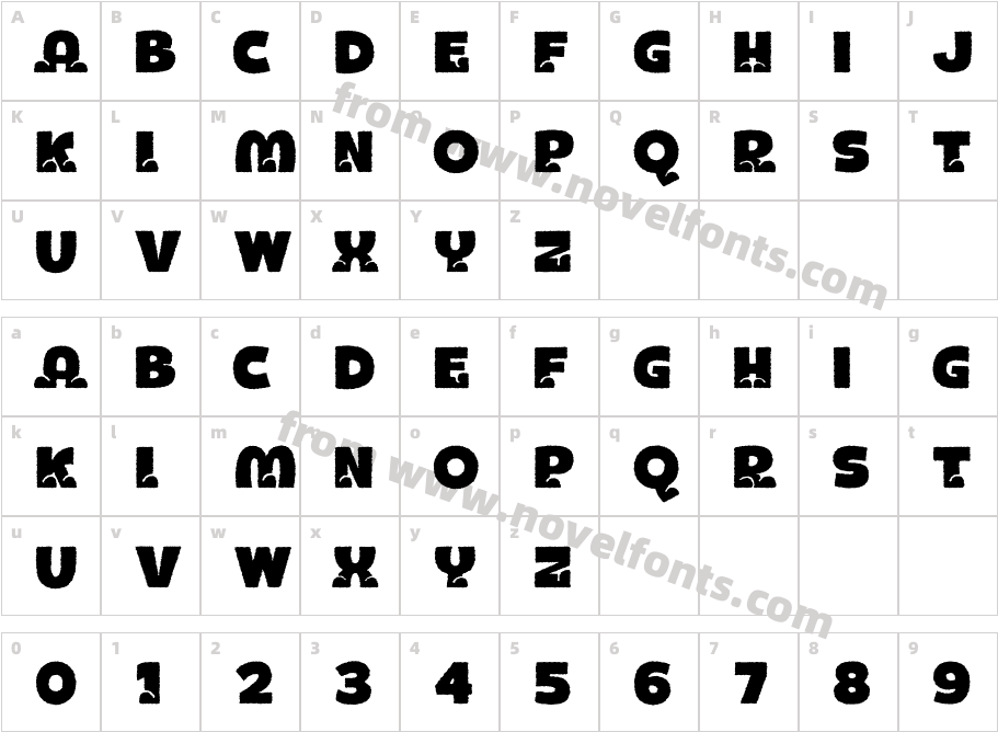 BOTOTOROUGHCharacter Map