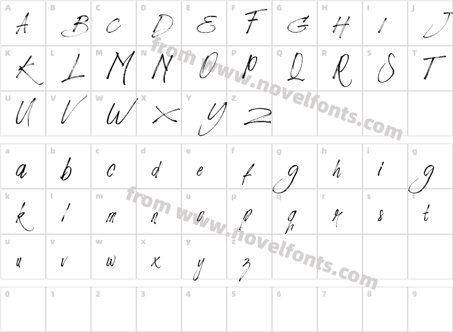 BRICKETCharacter Map