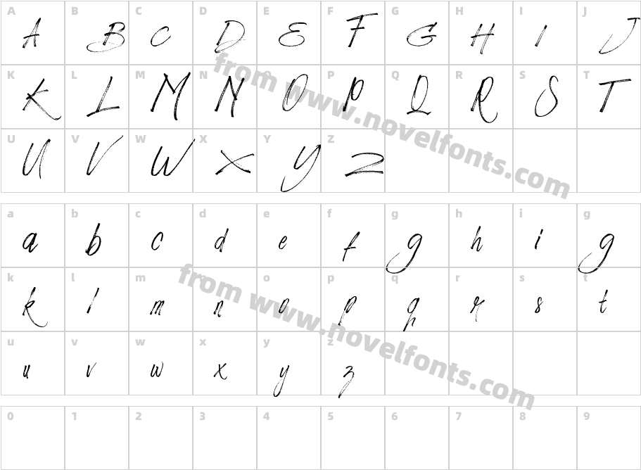 BRICKETCharacter Map