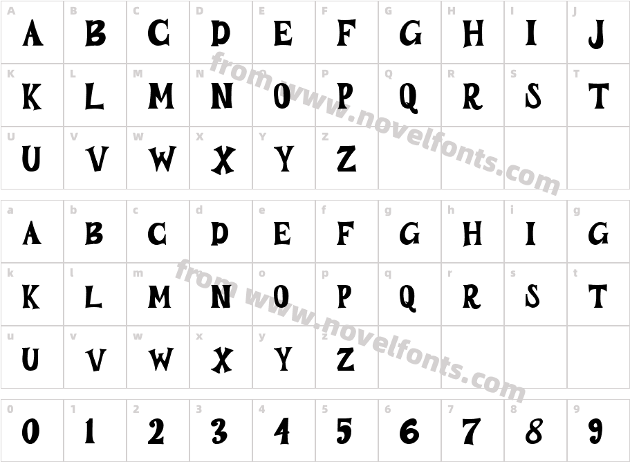 BUZTERYCharacter Map
