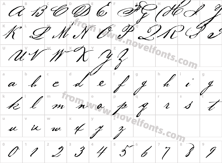 Baker ScriptCharacter Map