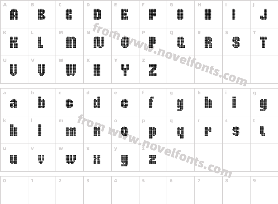 Bamboly Disco Demo RegularCharacter Map