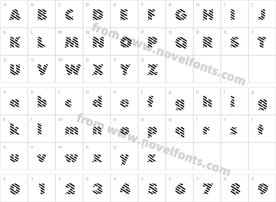 Barber PoleCharacter Map