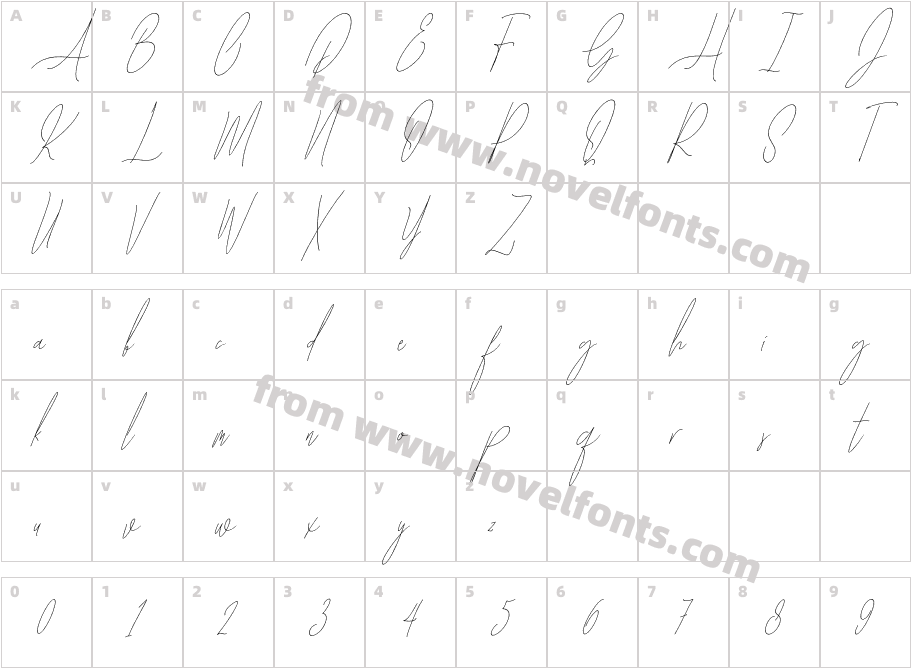 Baropetha Signature_ Italic5Character Map