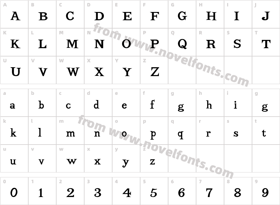 BaselineSSKCharacter Map
