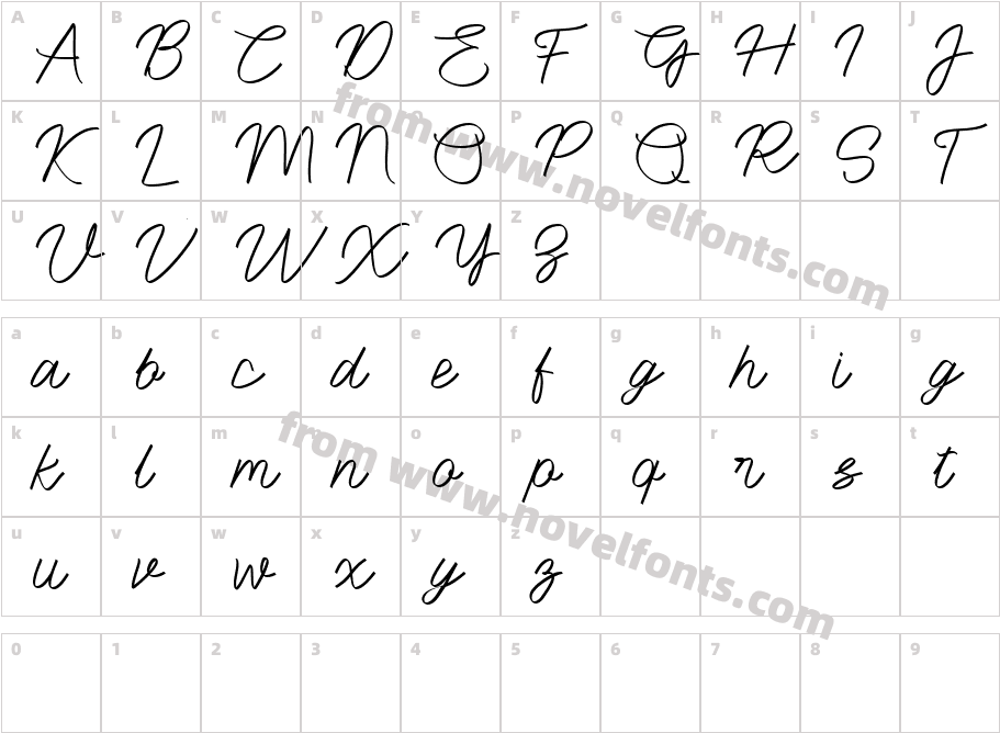 Battoh script RegularCharacter Map