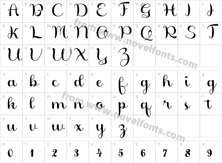Beauty GracetiyanCharacter Map