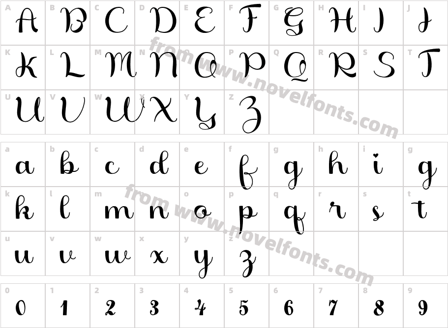Beauty GracetiyanCharacter Map