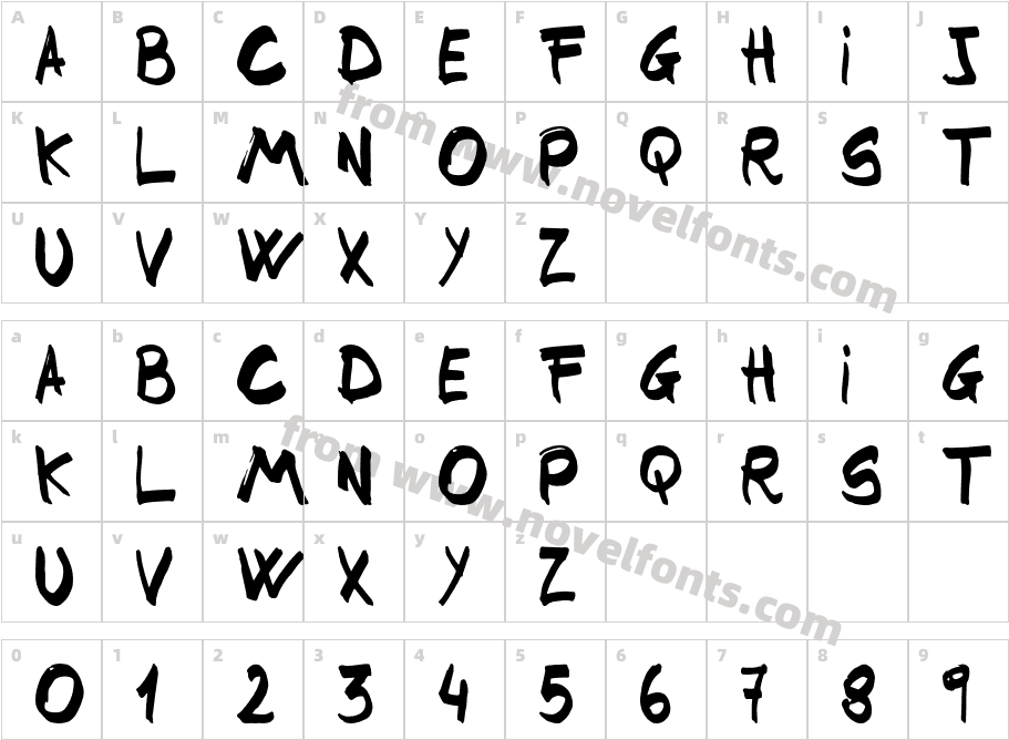 Beer Font RegularCharacter Map