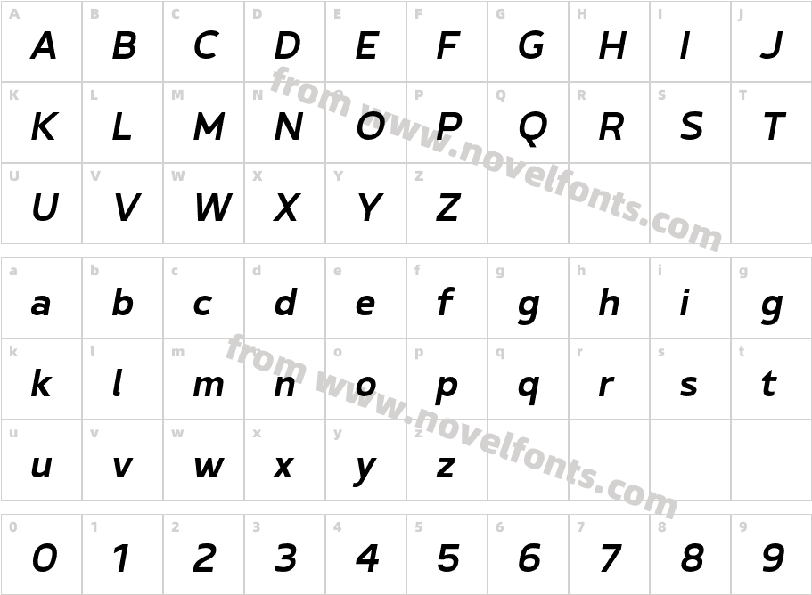 Betmicua Regular3Character Map