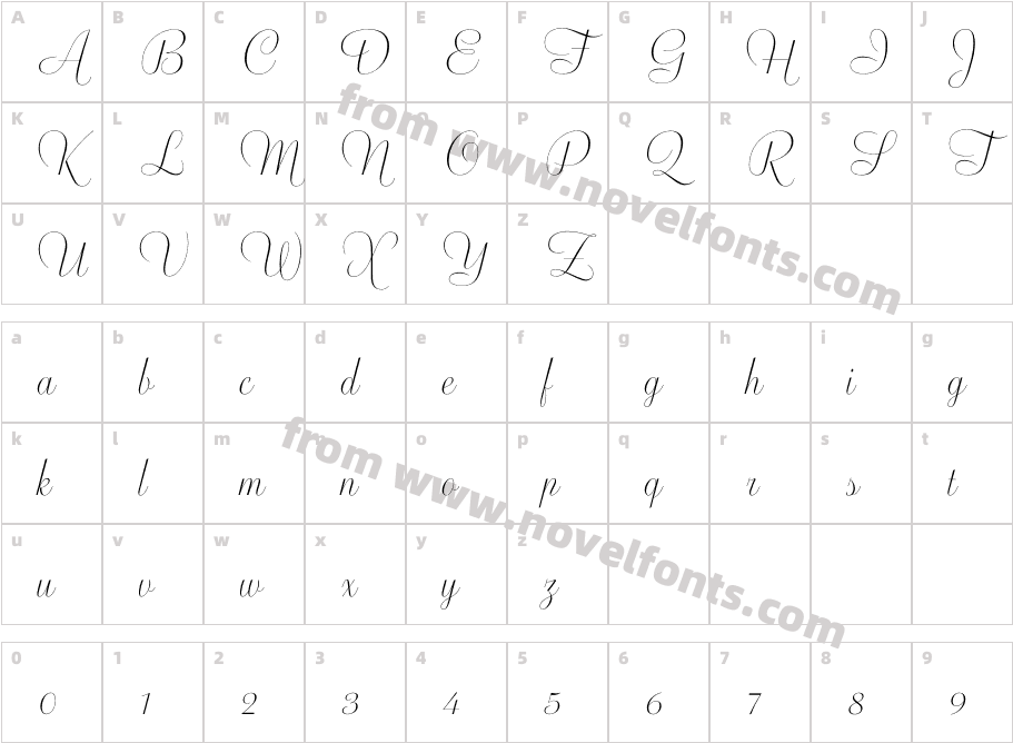 Biscotti RegularCharacter Map