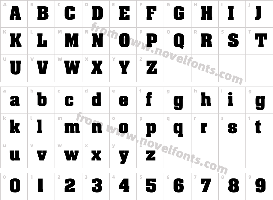 Johnny-BoldCharacter Map