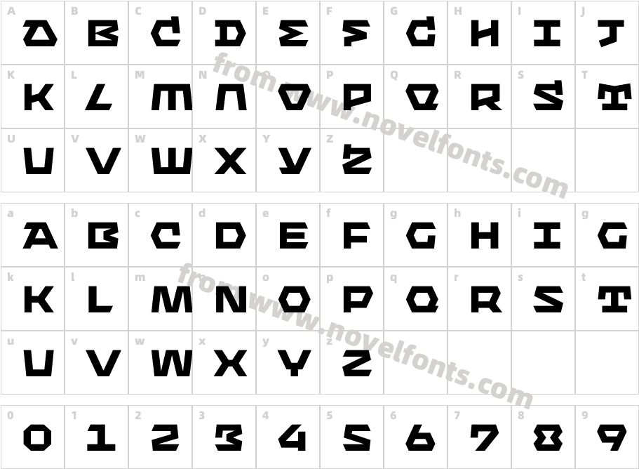 Bismuth HeavyCharacter Map