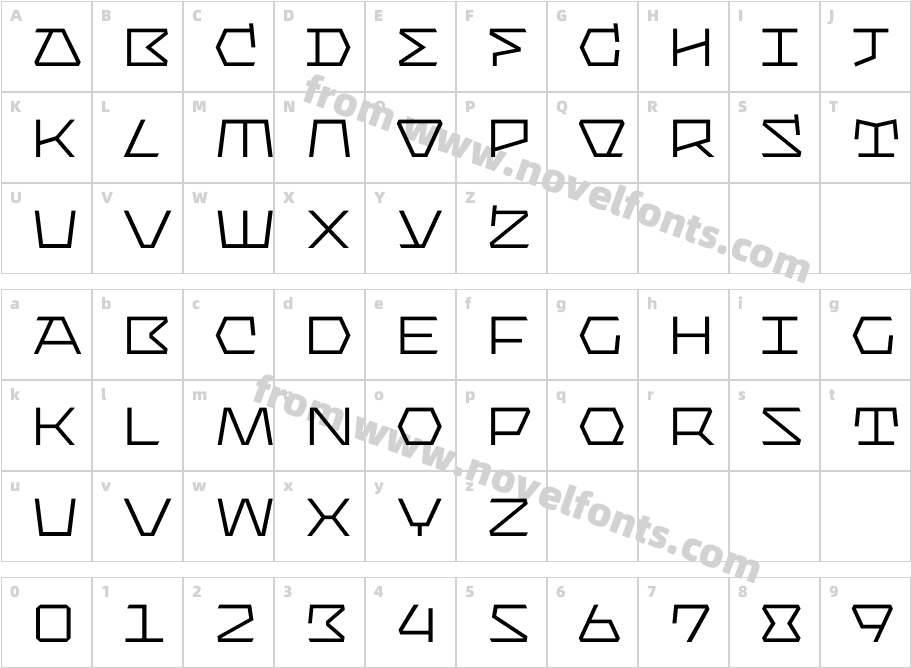 Bismuth LightCharacter Map