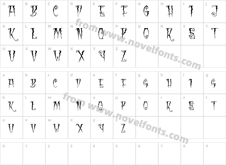 Black CowCharacter Map