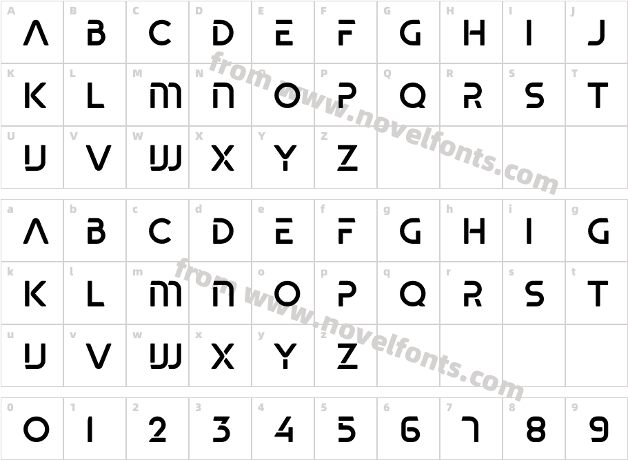 Blade rounded RegularCharacter Map