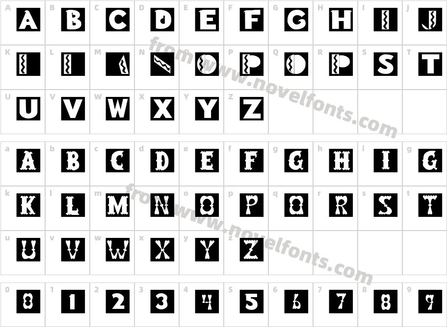 BlockboysCharacter Map