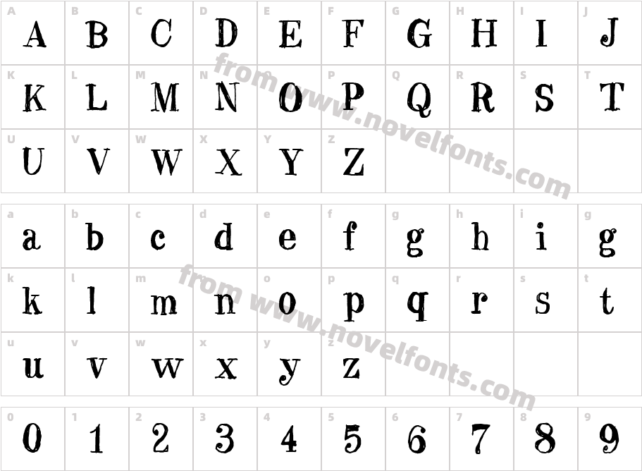 Blue CenturyCharacter Map