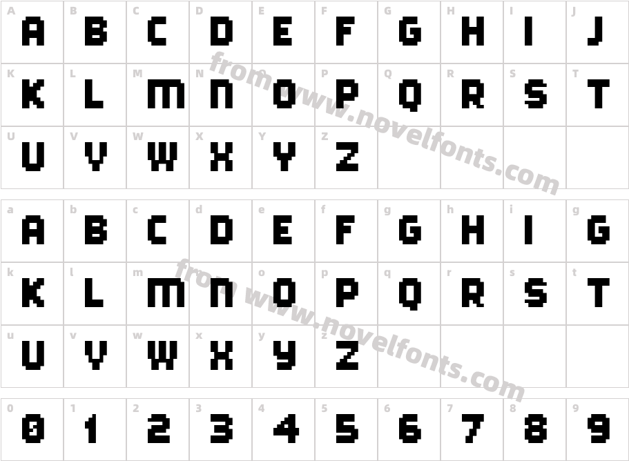 Borgstrand Pro WebCharacter Map