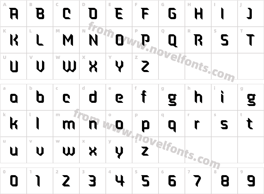 Brahmos Regular3Character Map