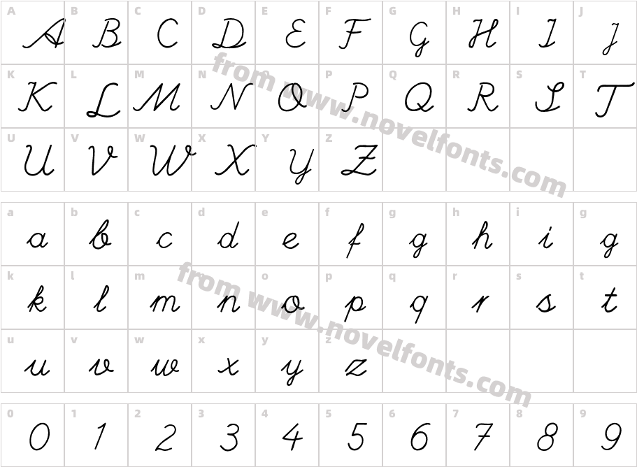 Branco ScriptCharacter Map