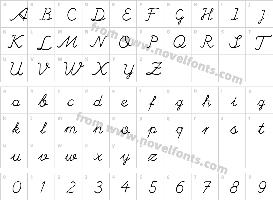 Branco ScriptCharacter Map