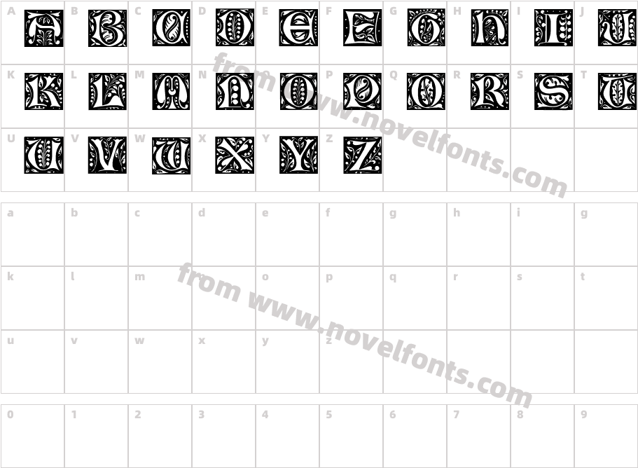 JongeleurCharacter Map