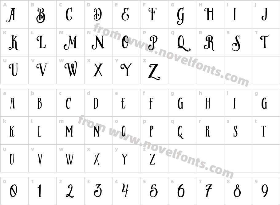 BrillantCharacter Map