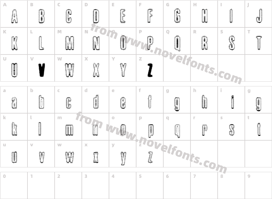 BrilloCharacter Map