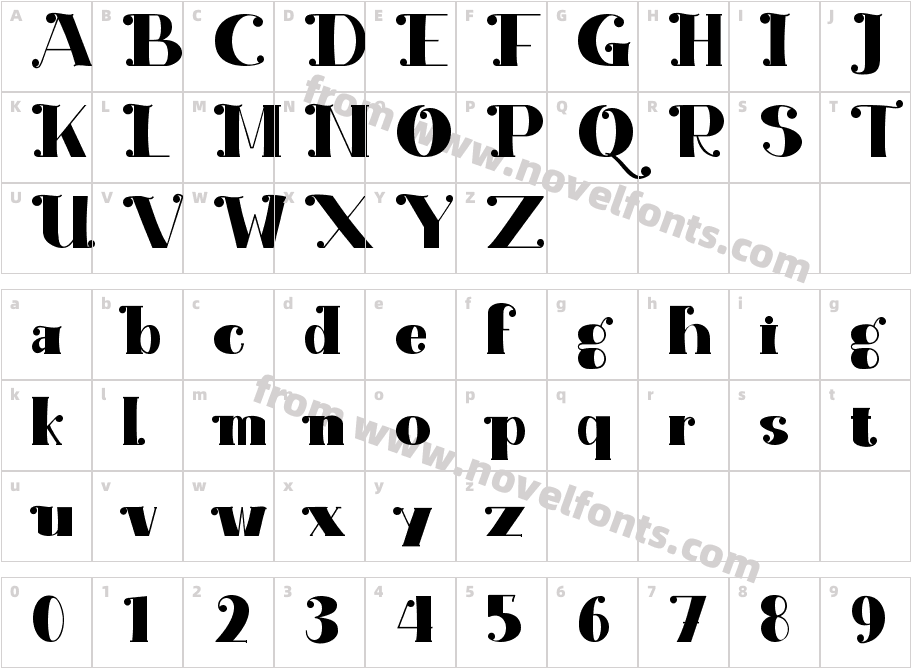 Broggitto Personal useCharacter Map
