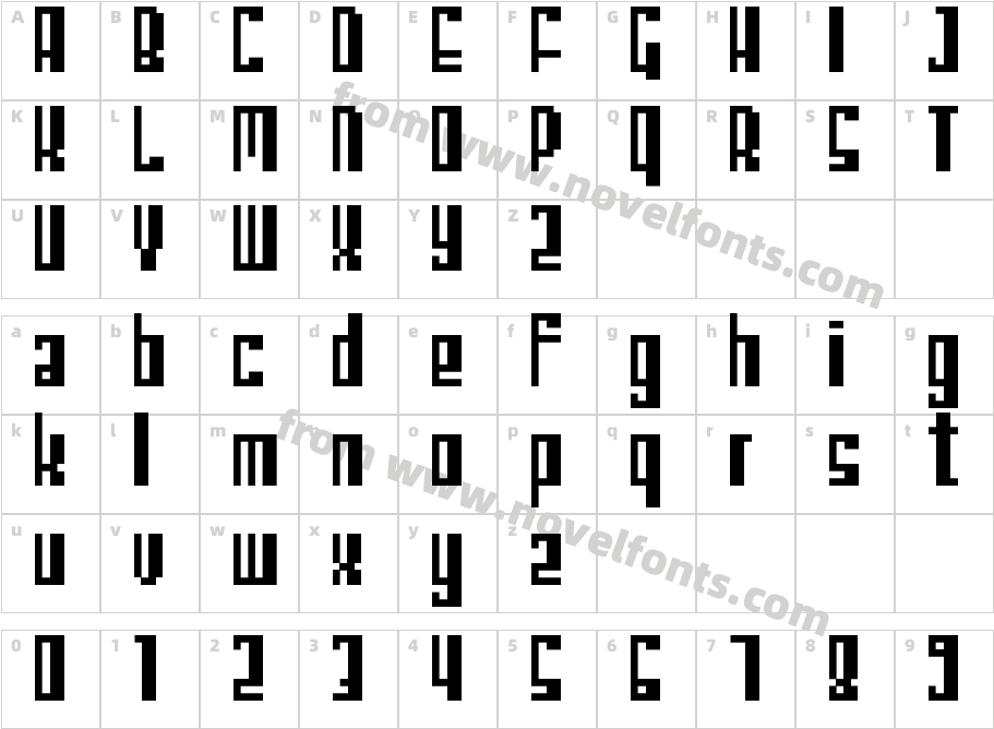 Bromen BoldCharacter Map