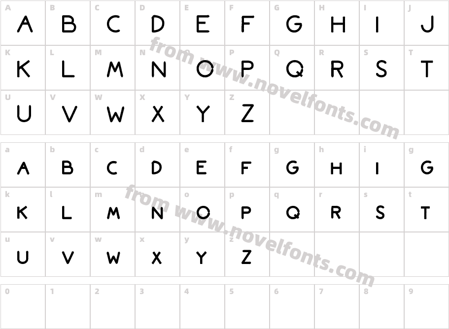 Bromoto BoldCharacter Map