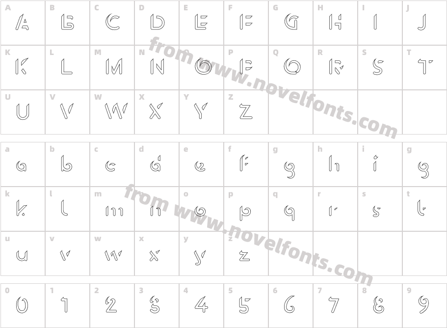 Bron Shadline Two Color OneCharacter Map