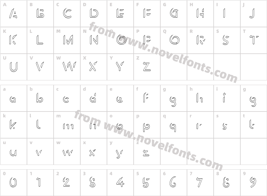 Bron Shadline Two Color OneCharacter Map
