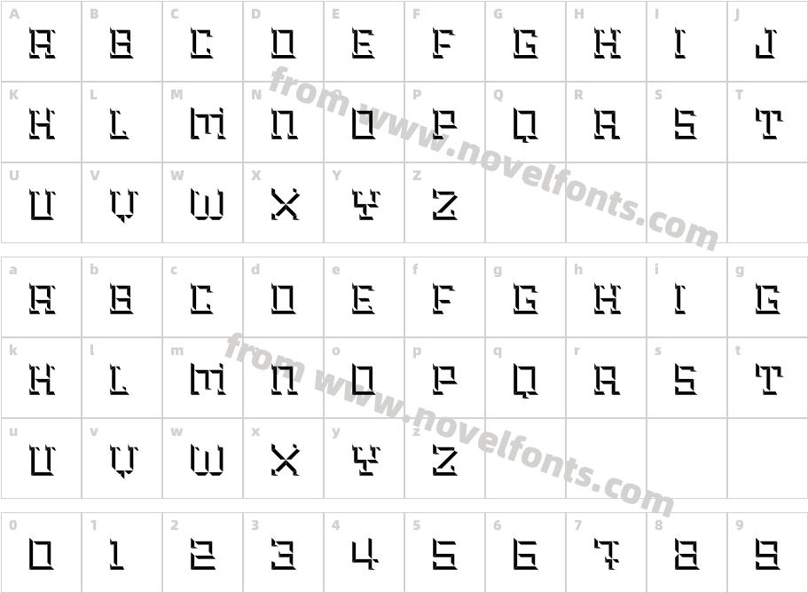 Brute Bottom LeftCharacter Map