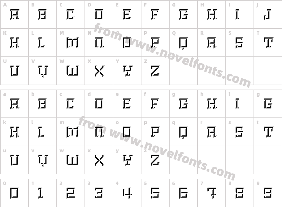 Brute Top LeftCharacter Map