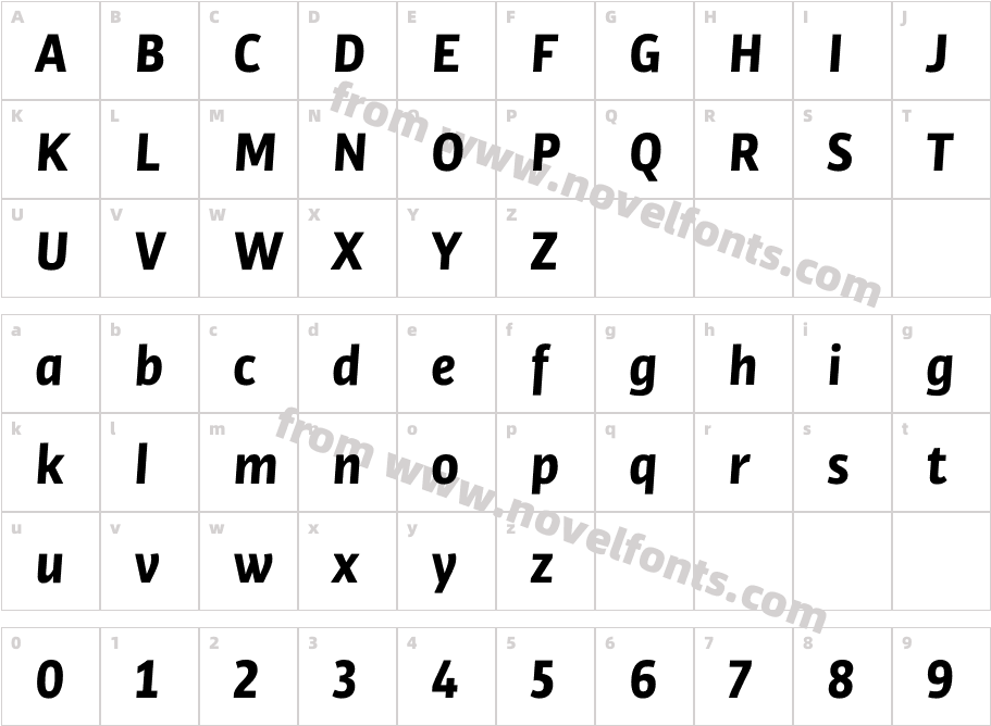 Bulo Bold ItalicCharacter Map
