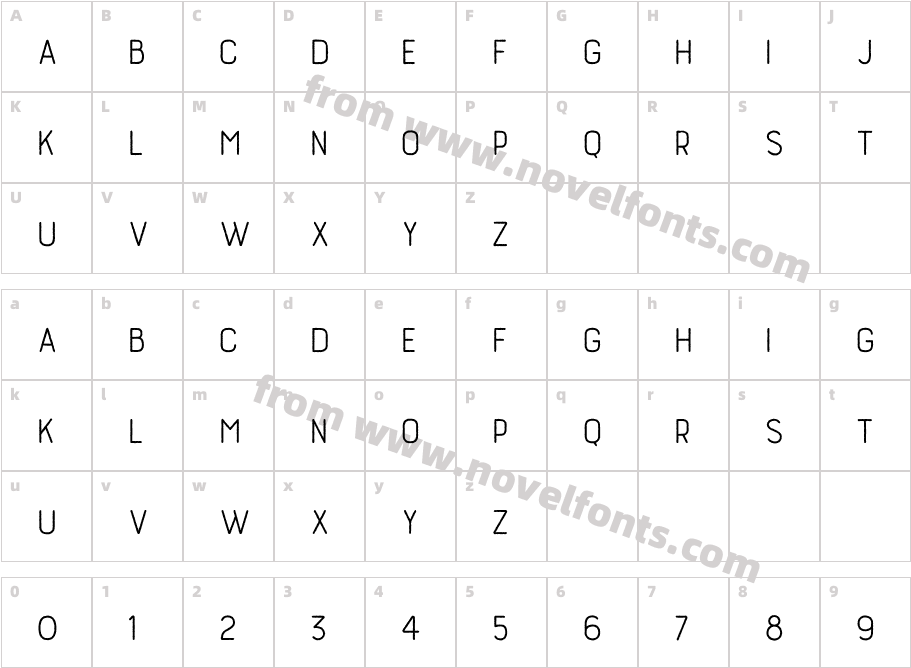 Burford Rustic Line Regular2Character Map