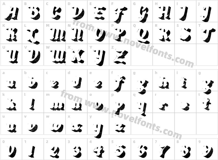 Butternut RoughD ShadowCharacter Map