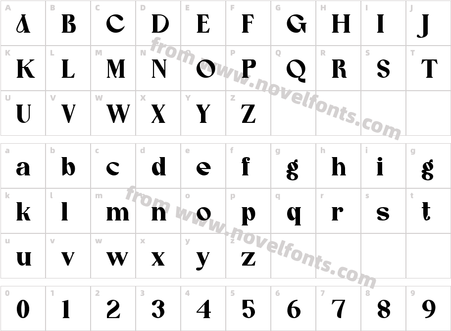 CAOOLI RegularCharacter Map
