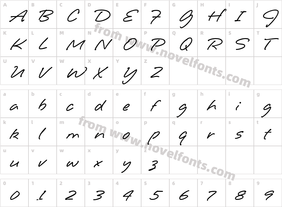 Jot Medium - HMKCharacter Map