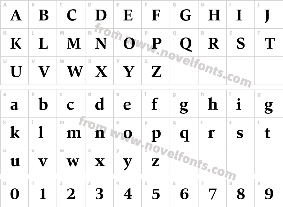 Carat BoldCharacter Map