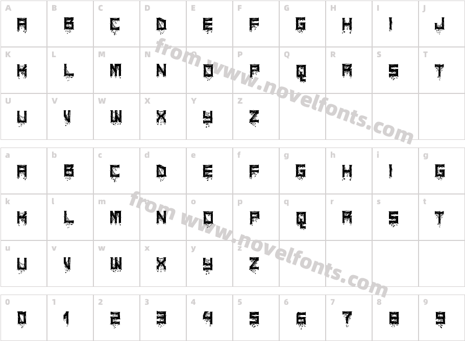 CatacombsCharacter Map